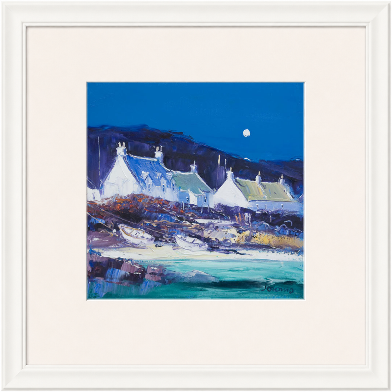 Moon over the Village, Iona by John Lowrie Morrison (Jolomo)
