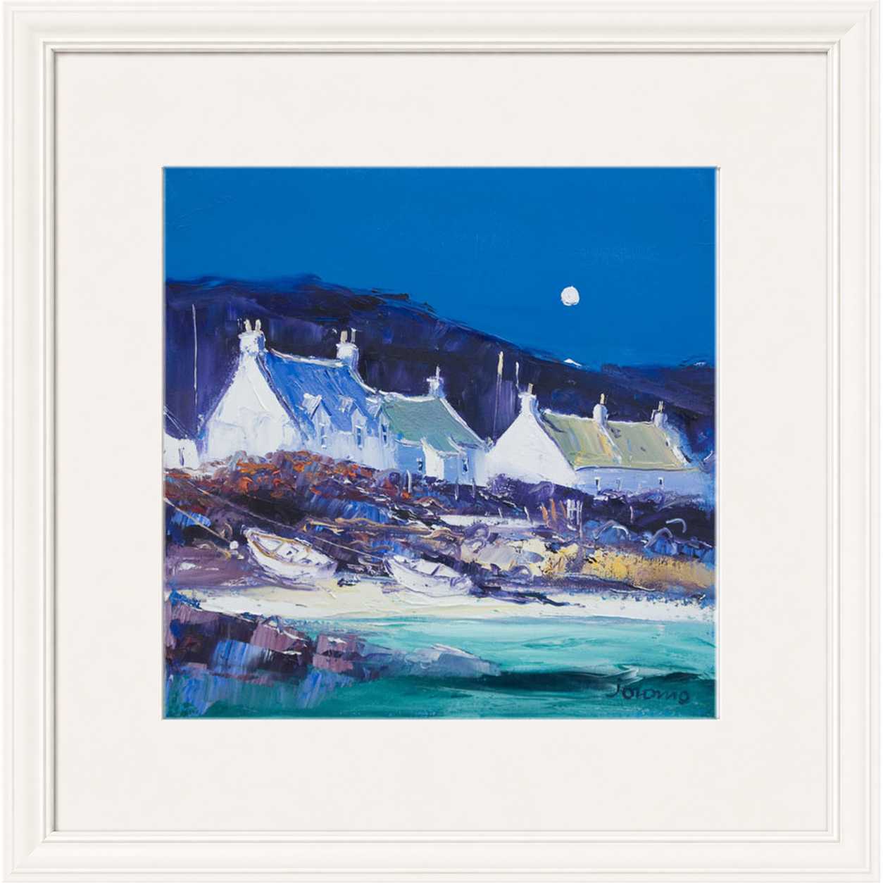 Moon over the Village, Iona by John Lowrie Morrison (Jolomo)