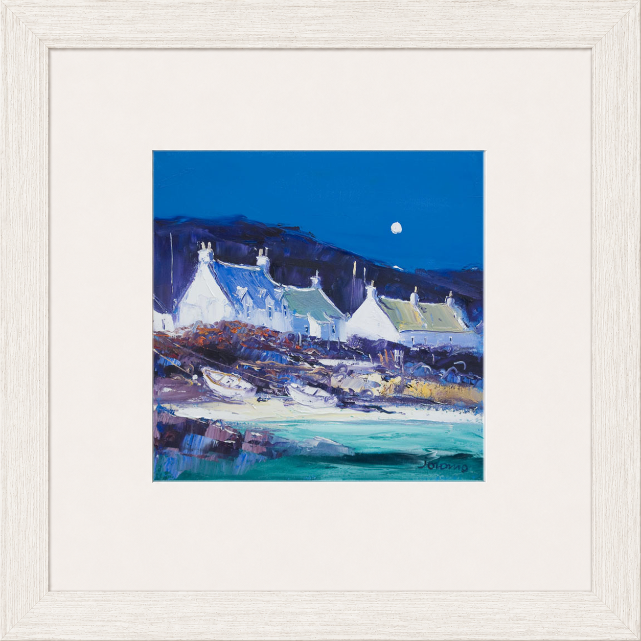Moon over the Village, Iona by John Lowrie Morrison (Jolomo)
