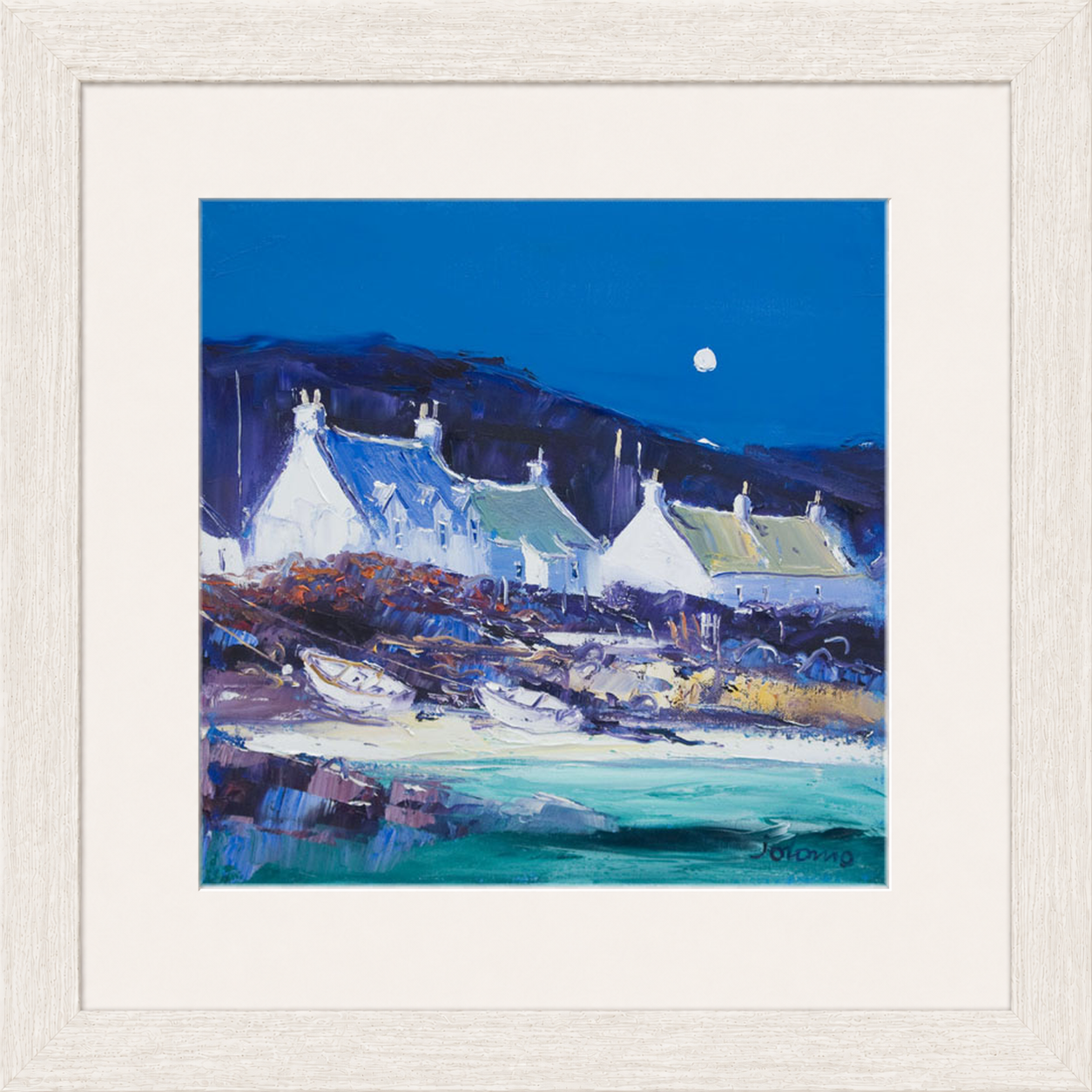 Moon over the Village, Iona by John Lowrie Morrison (Jolomo)