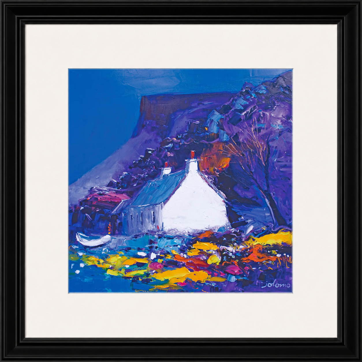 Night falls on the Gribun Rock, Mull by Jolomo - Scottish landscape artwork framed wall art print, product image 15