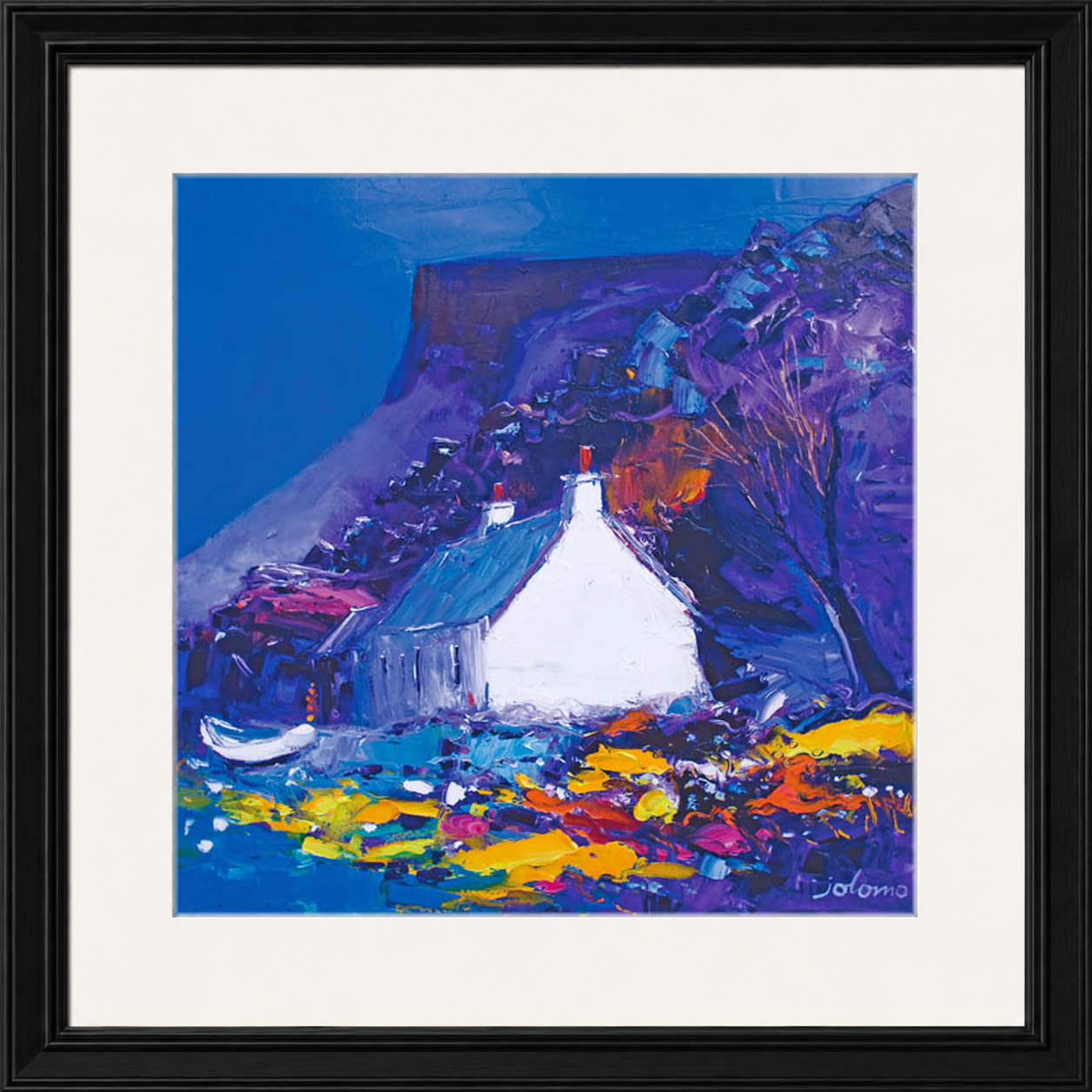 Night falls on the Gribun Rock, Mull by Jolomo - Scottish landscape artwork framed wall art print, product image 21