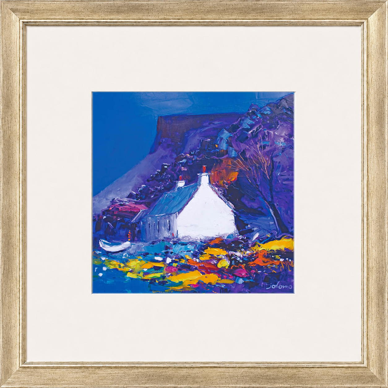 Night falls on the Gribun Rock, Mull by Jolomo - Scottish landscape artwork framed wall art print, product image 6