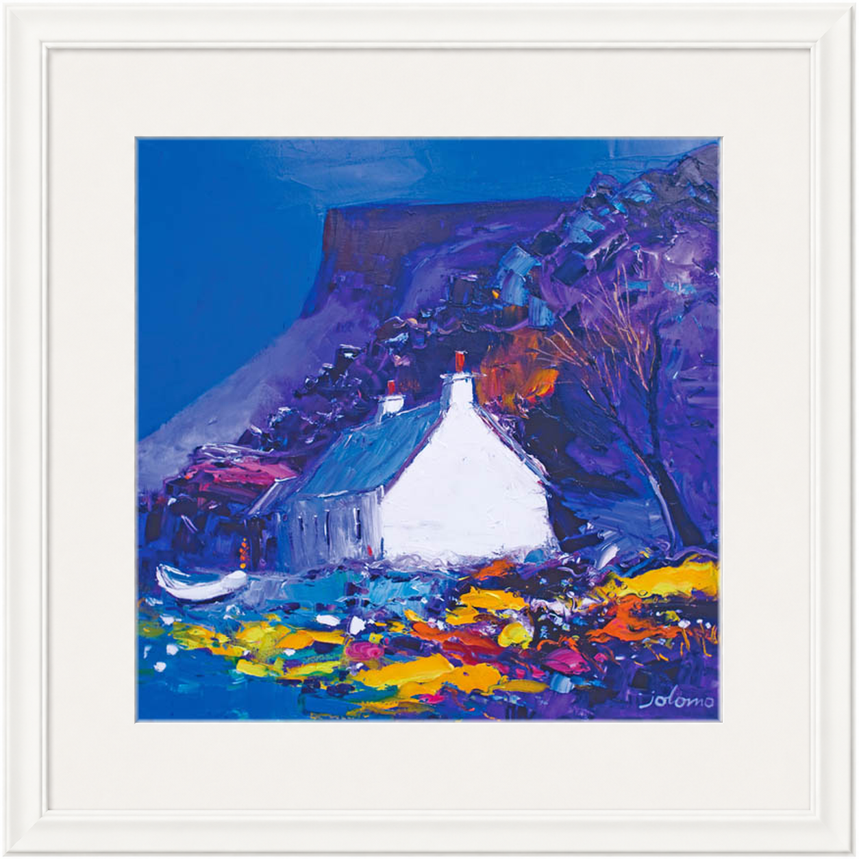 Night falls on the Gribun Rock, Mull by Jolomo - Scottish landscape artwork framed wall art print, product image 22