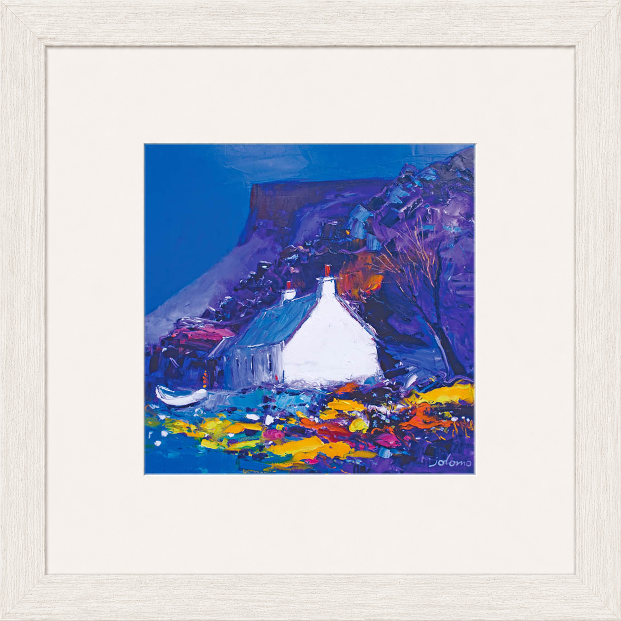 Night falls on the Gribun Rock, Mull by Jolomo - Scottish landscape artwork framed wall art print, product image 13