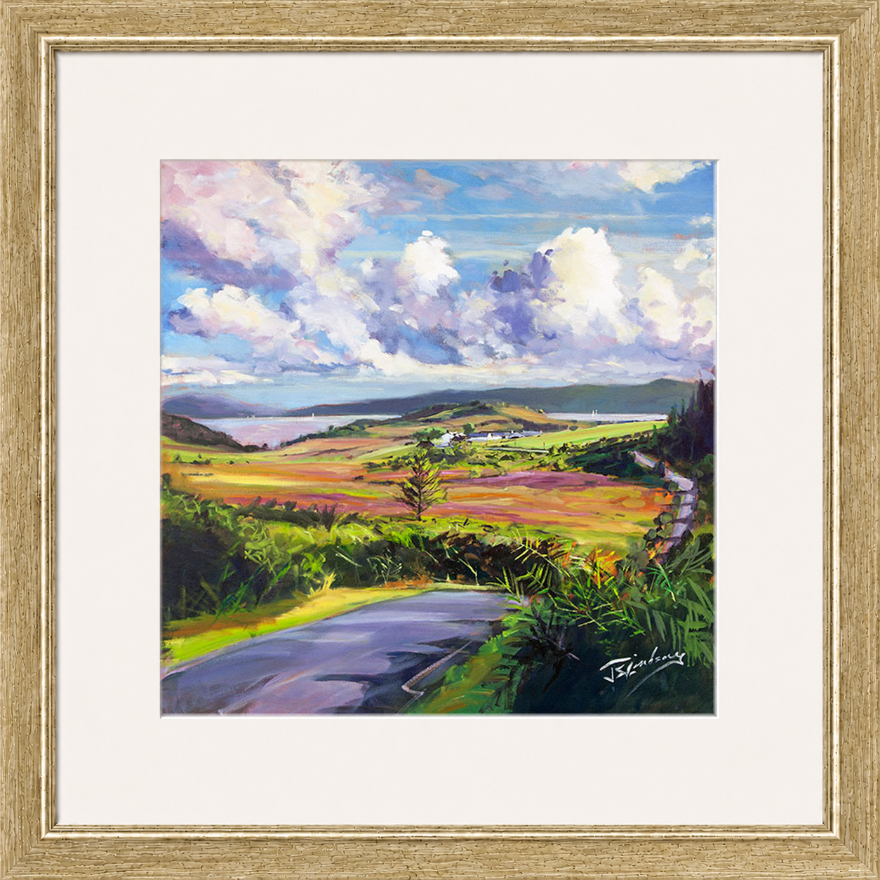 On the Road to Portavadie by James Somerville Lindsay