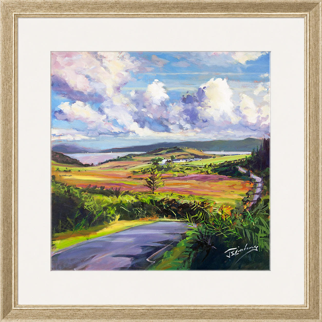 On the Road to Portavadie by James Somerville Lindsay