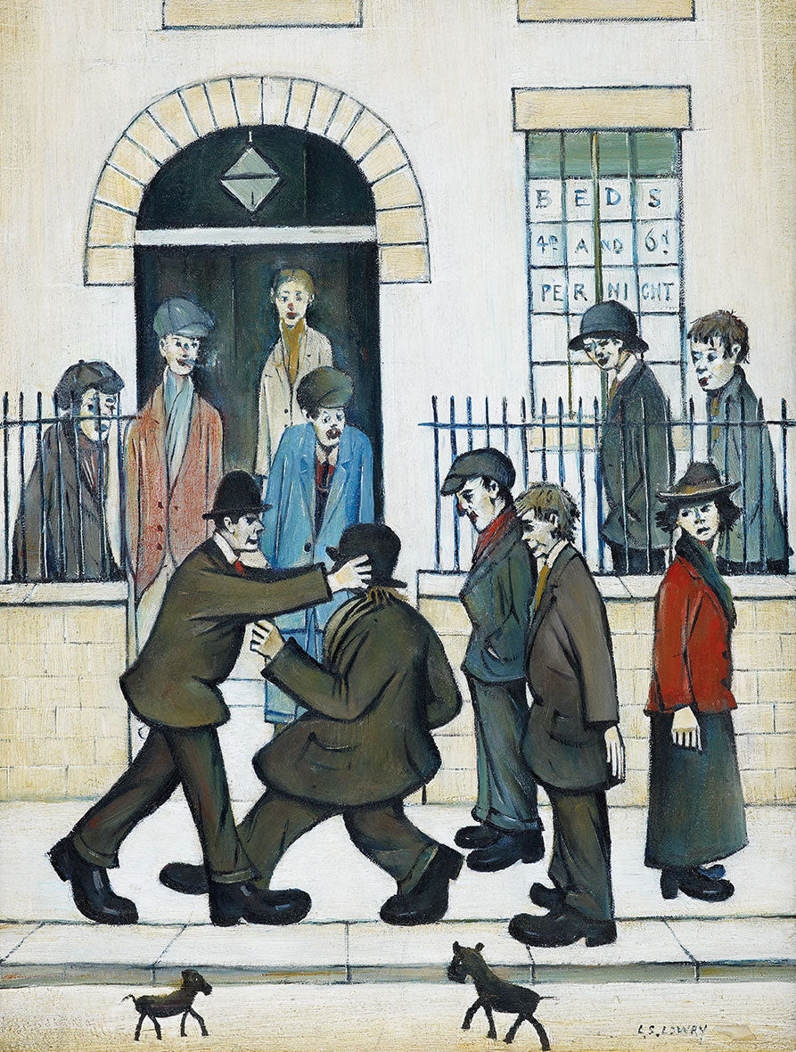 A Fight, c.1935 by L S Lowry