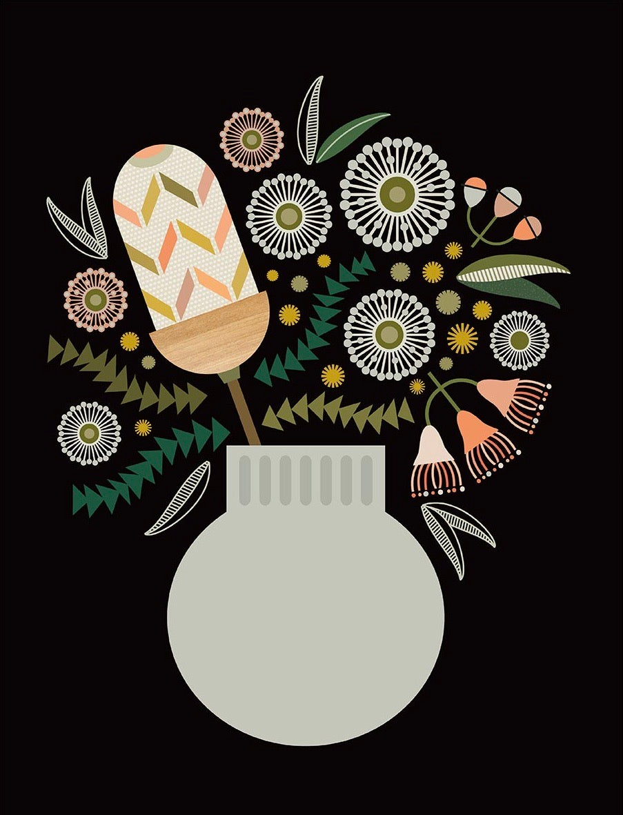 Banksia in Vase by Lyndy Hants