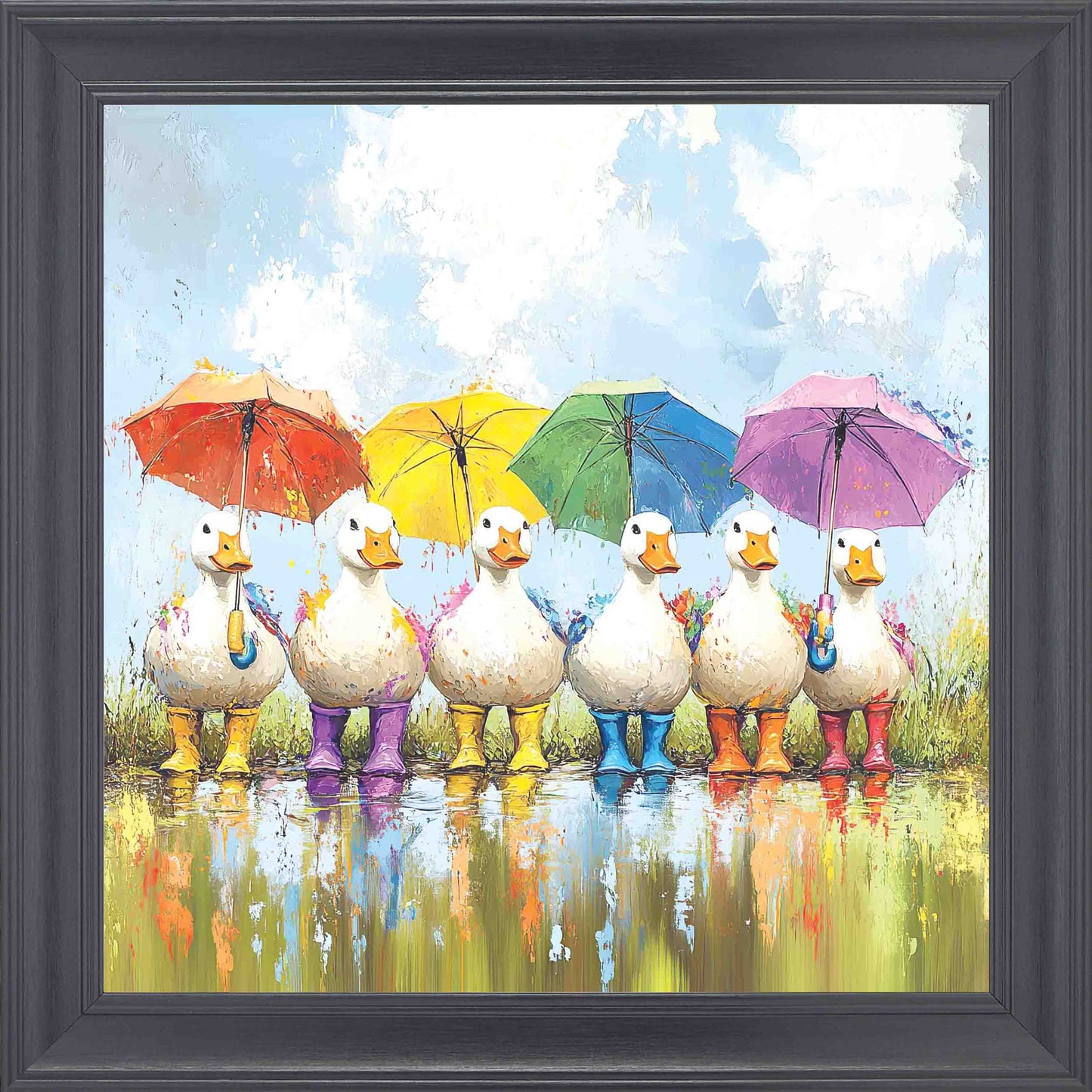 Quack Weather Framed Wall Art - Black