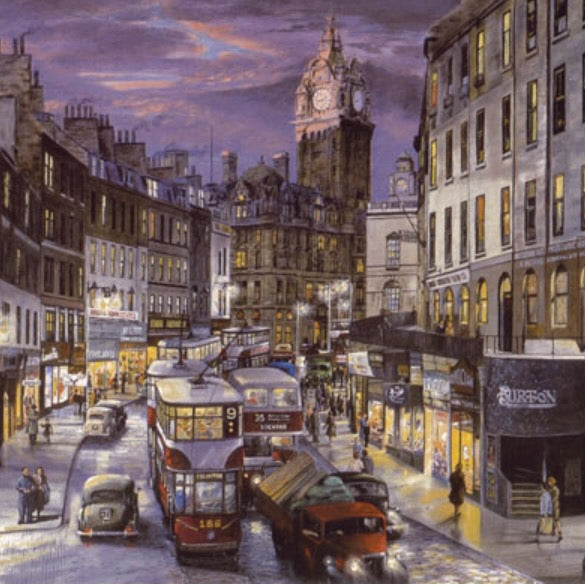 Rush Hour on Leith Street by John M Boyd