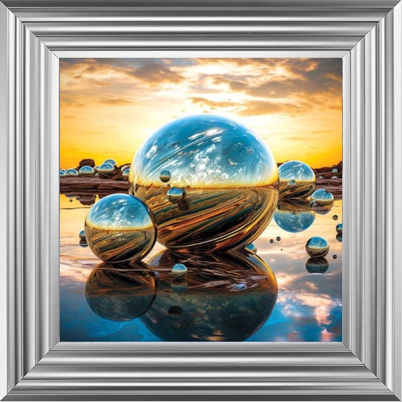 Orb Sunset Blue and Gold