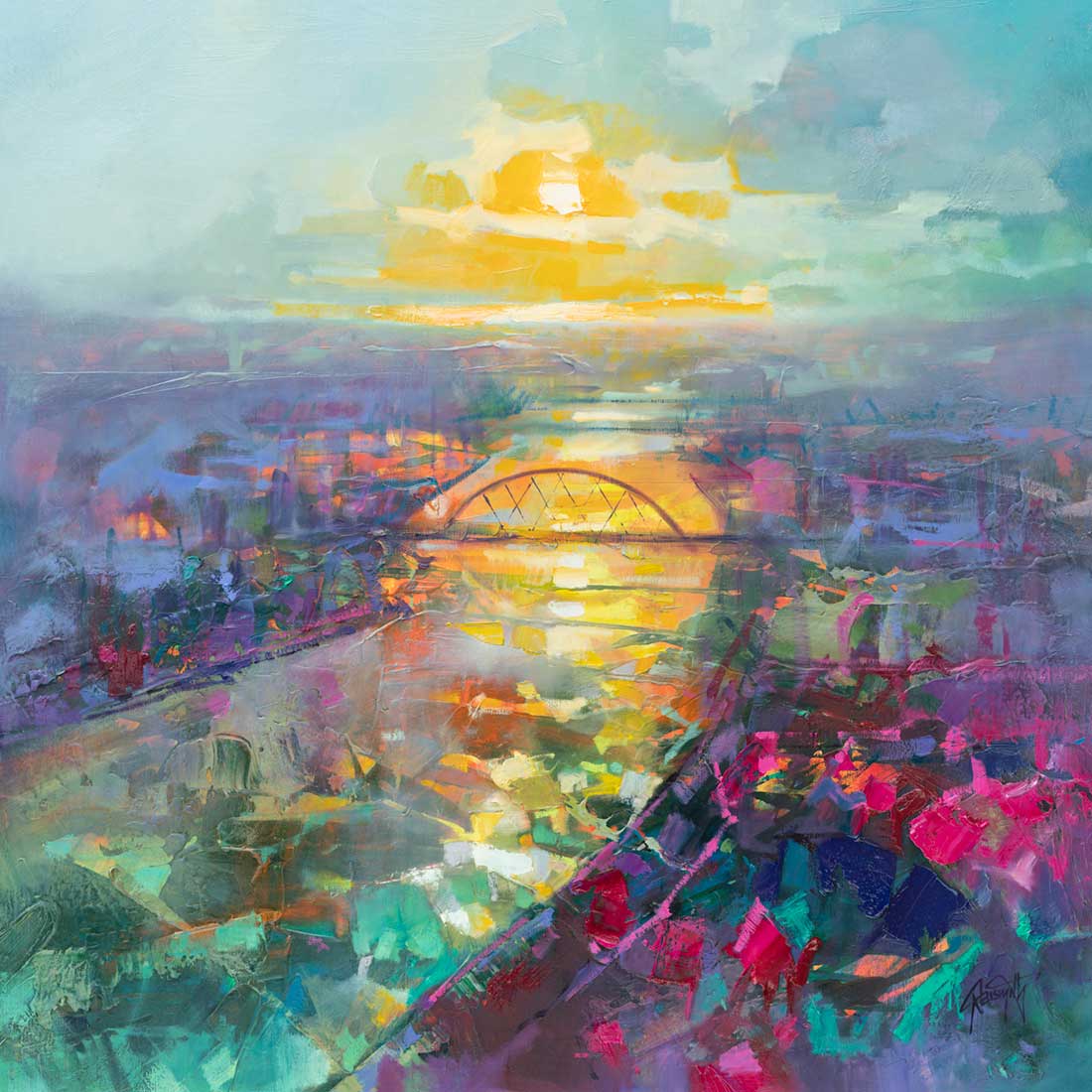 The Clyde by Scott Naismith framed signed limited edition Scottish landscape wall art print - alternate product image 2