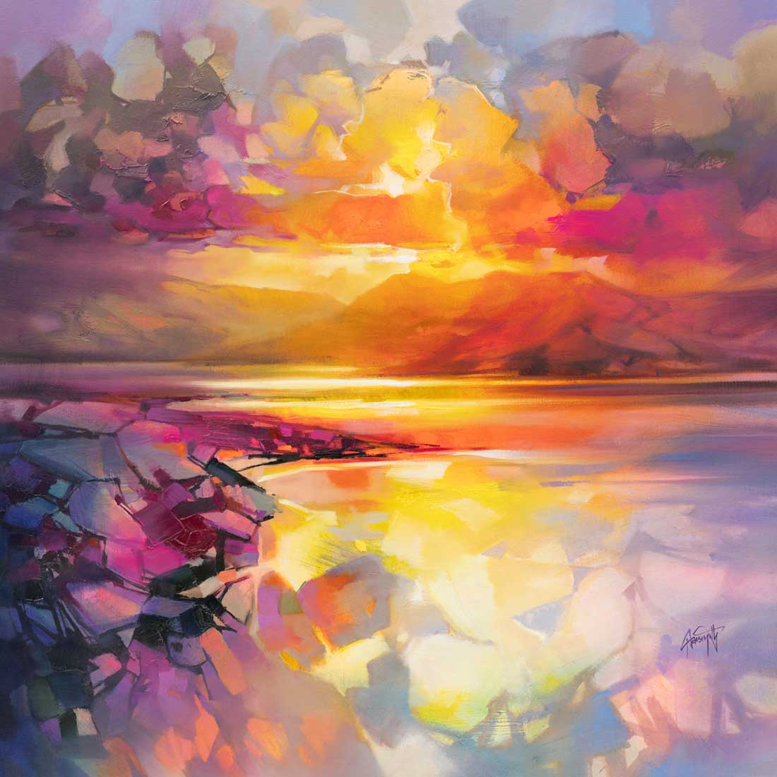 Torridon Tide by Scott Naismith framed signed limited edition Scottish landscape wall art print - alternate product image 2