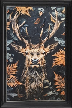 Luxury Stag Velvet Wall Art Print