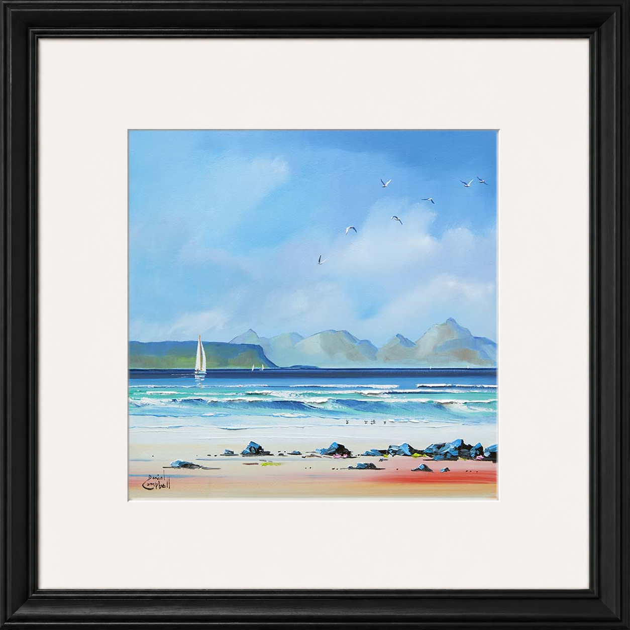 Sailing by Eigg by Daniel Campbell