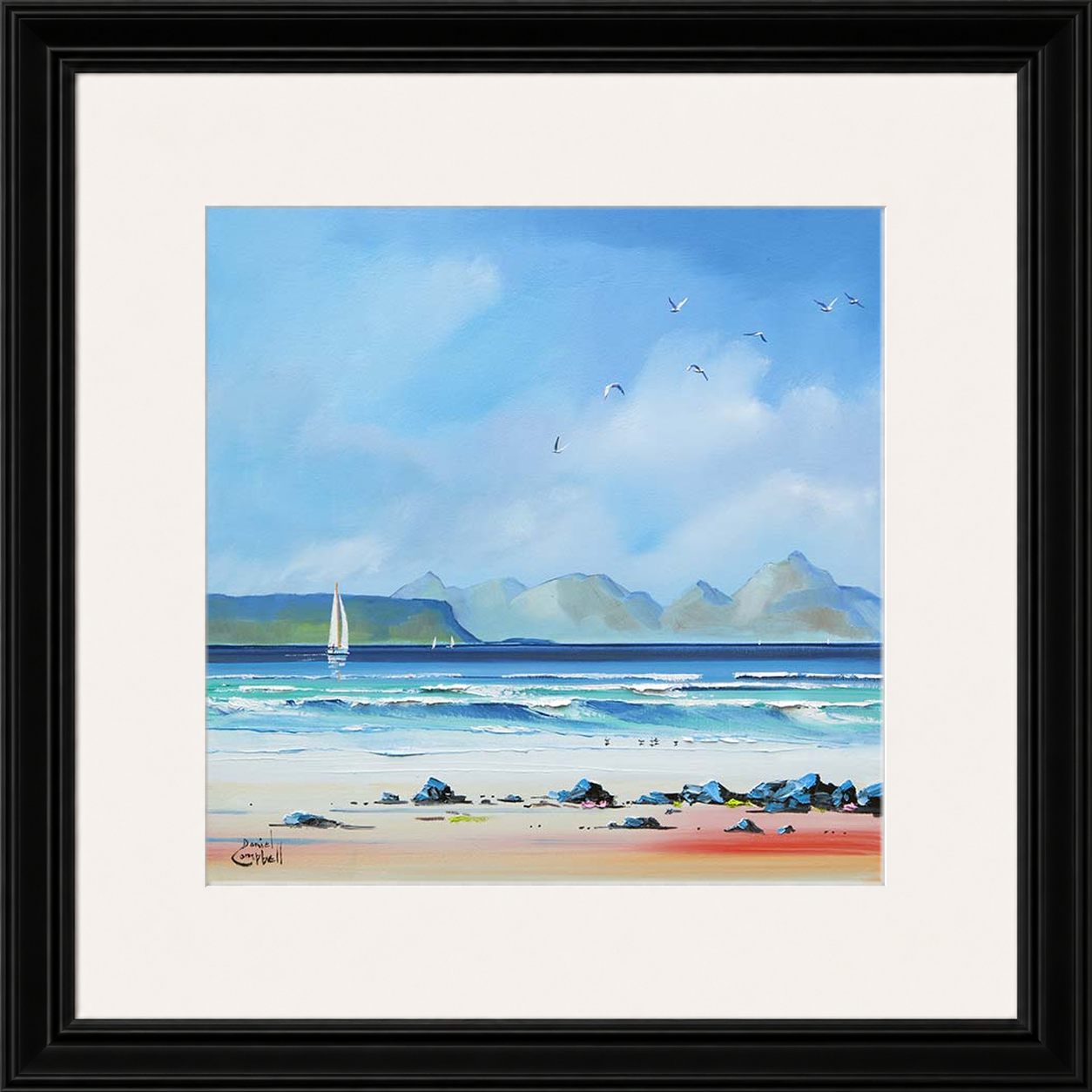 Sailing by Eigg by Daniel Campbell