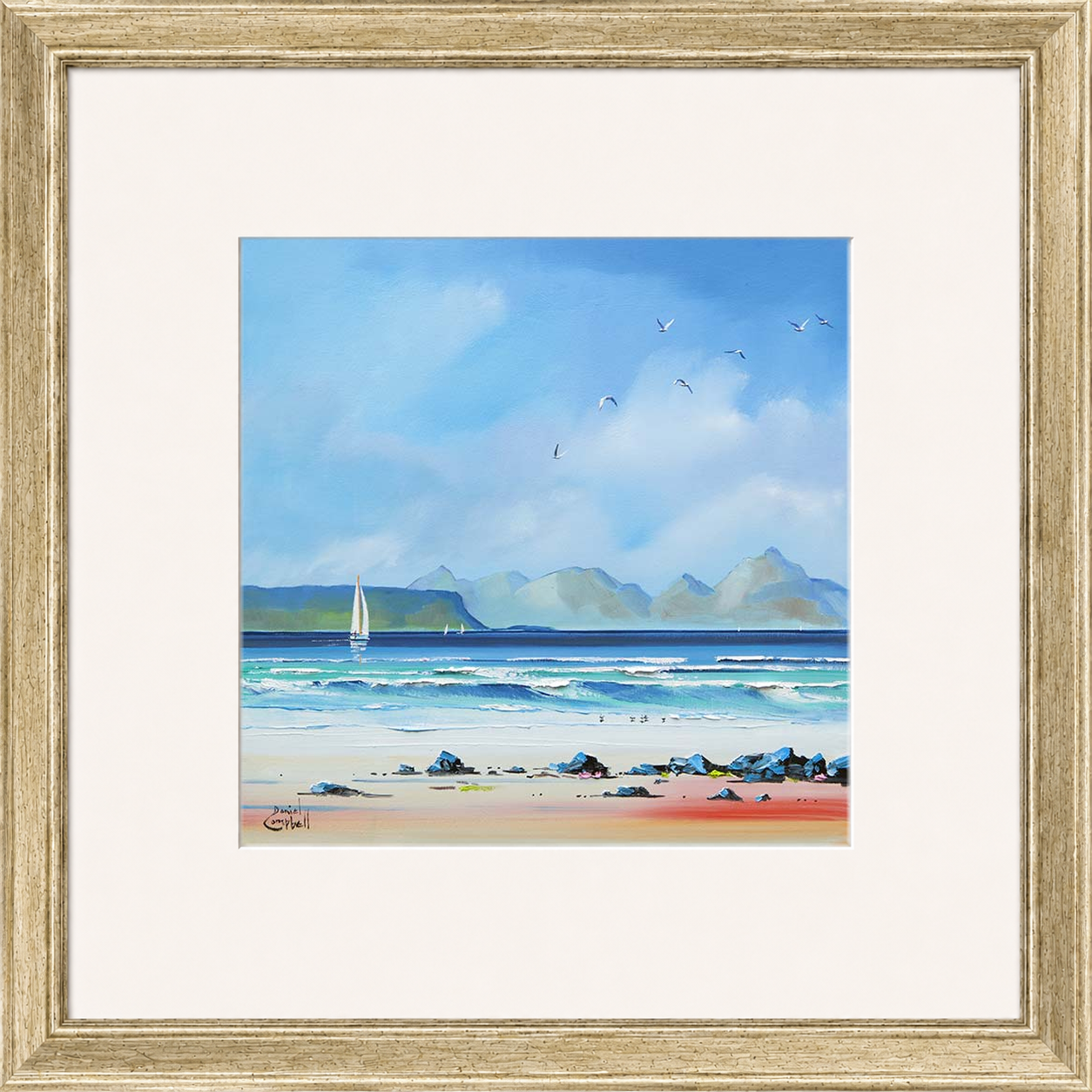 Sailing by Eigg by Daniel Campbell