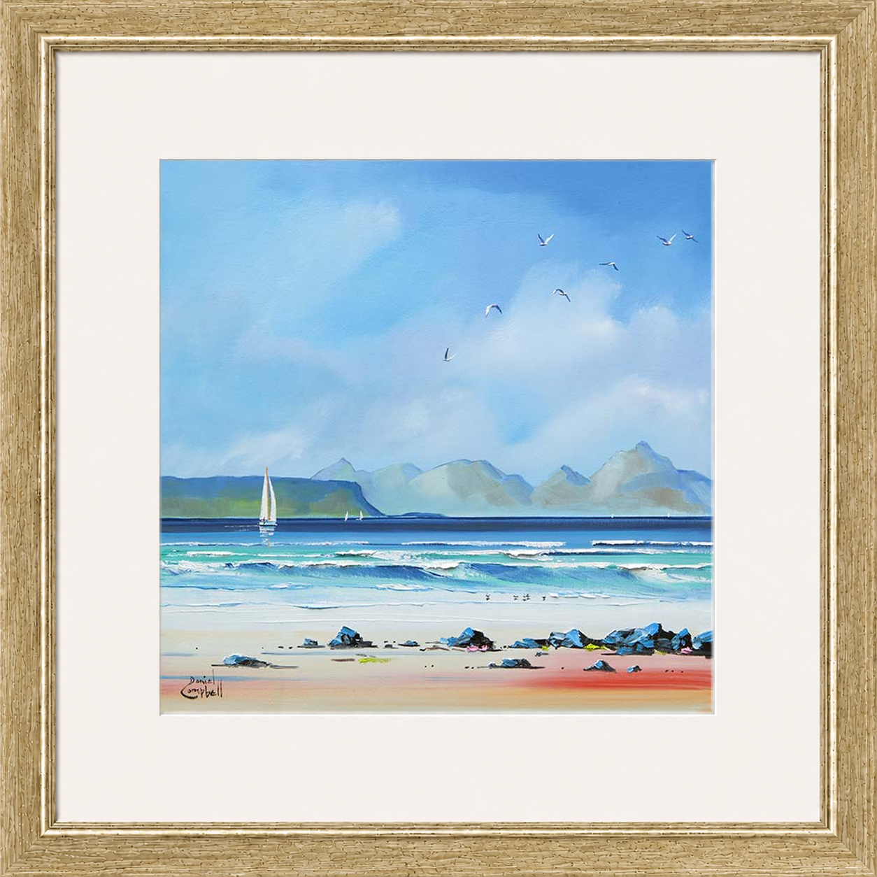 Sailing by Eigg by Daniel Campbell