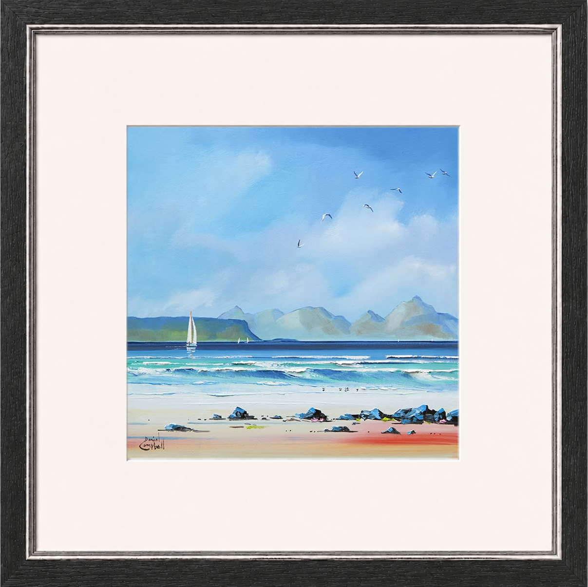 Sailing by Eigg by Daniel Campbell