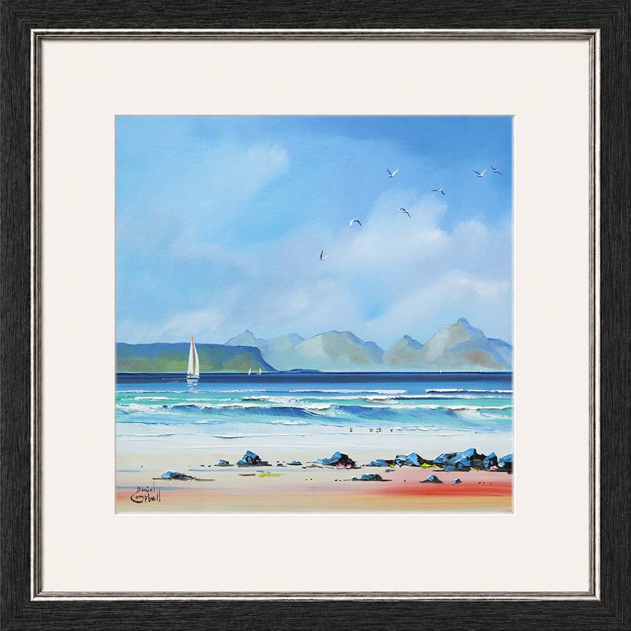Sailing by Eigg by Daniel Campbell
