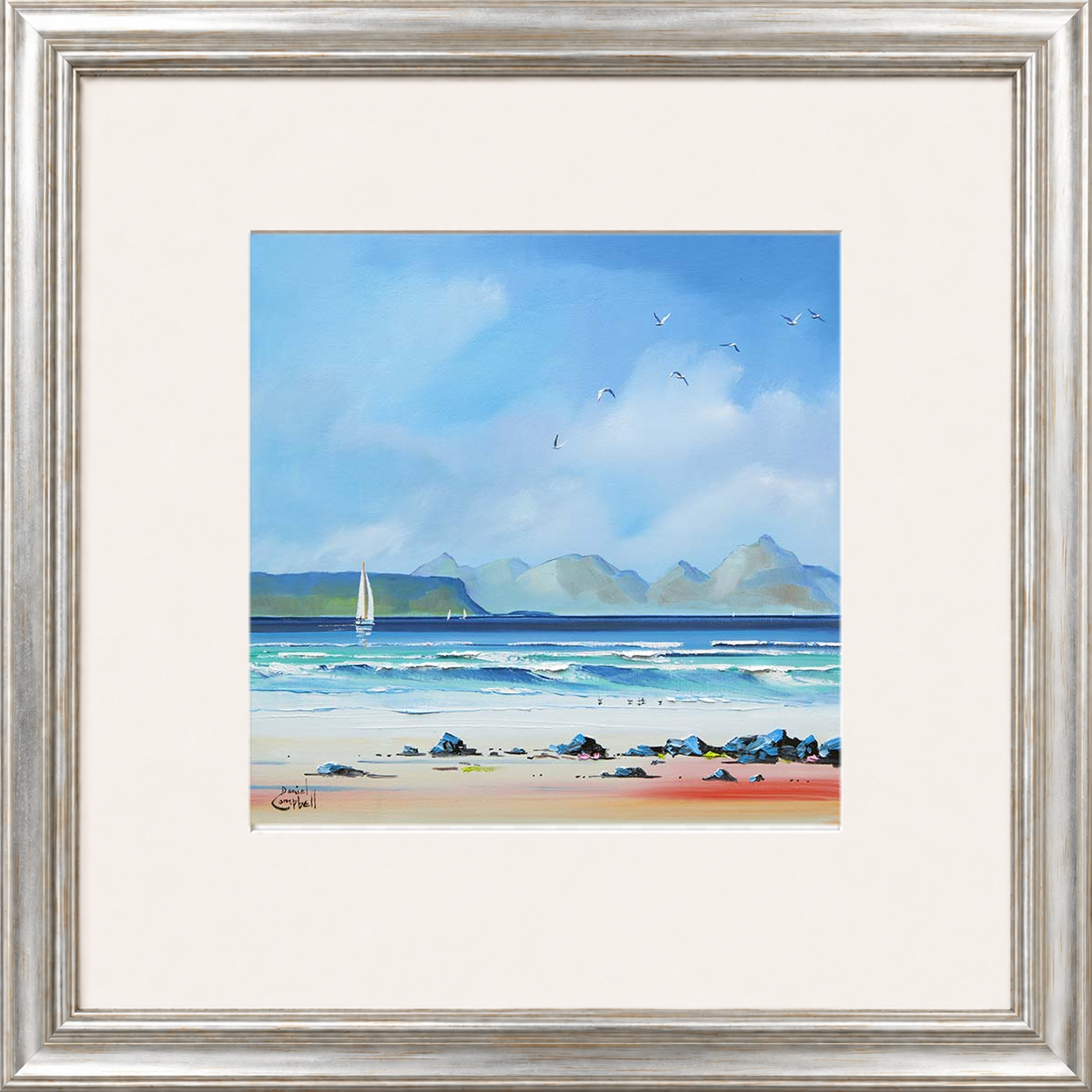Sailing by Eigg by Daniel Campbell