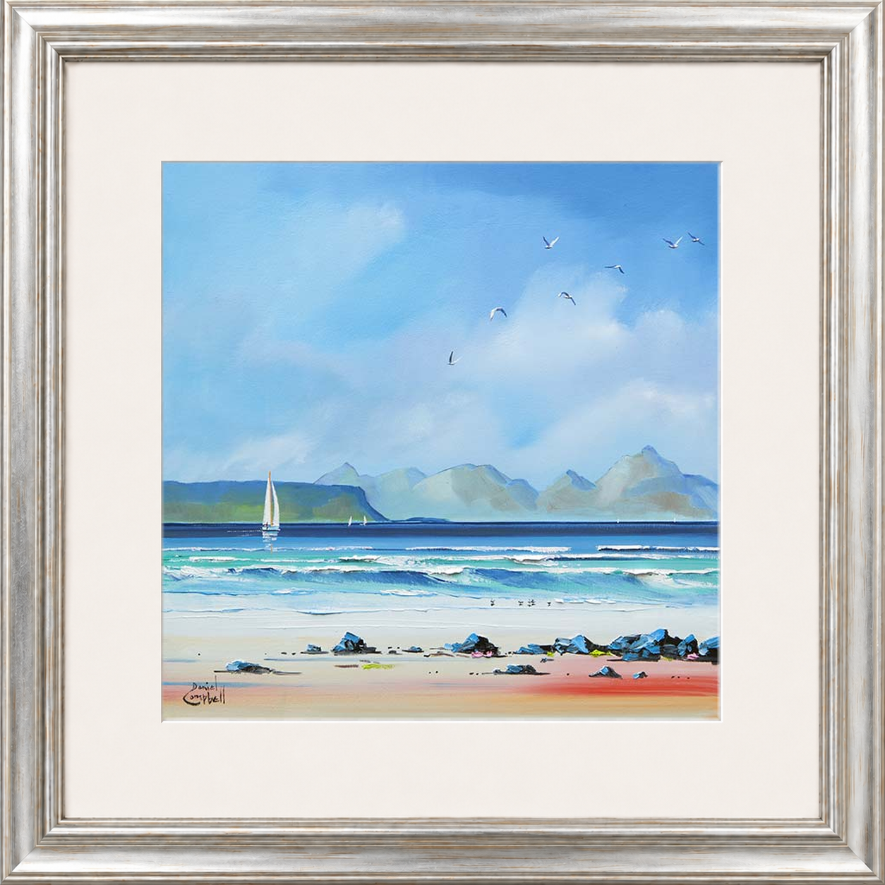Sailing by Eigg by Daniel Campbell