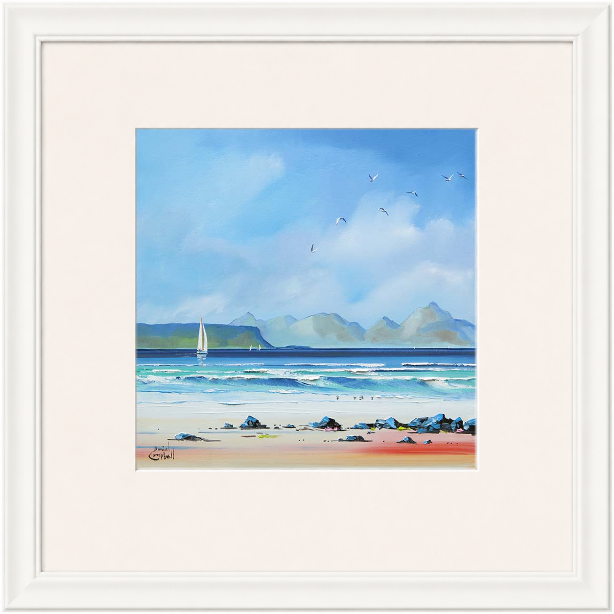 Sailing by Eigg by Daniel Campbell