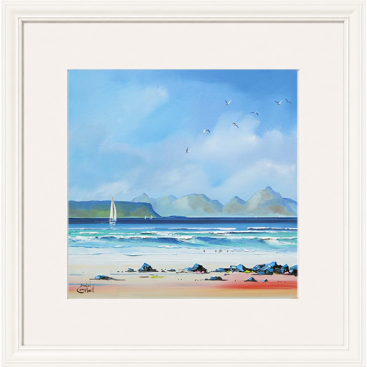 Sailing by Eigg by Daniel Campbell