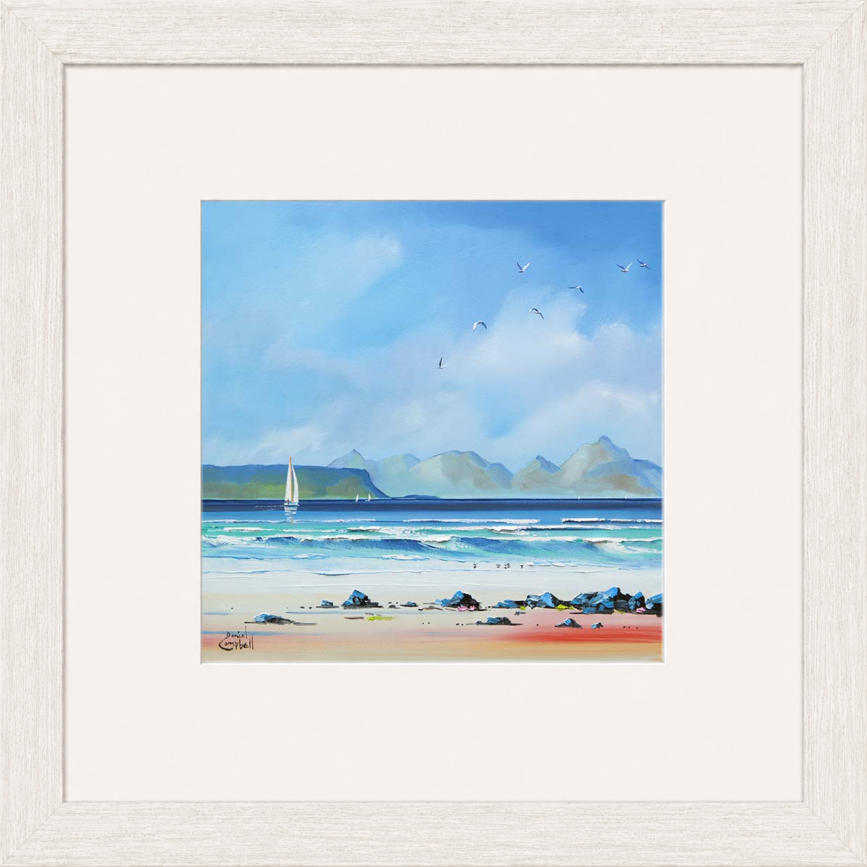 Sailing by Eigg by Daniel Campbell