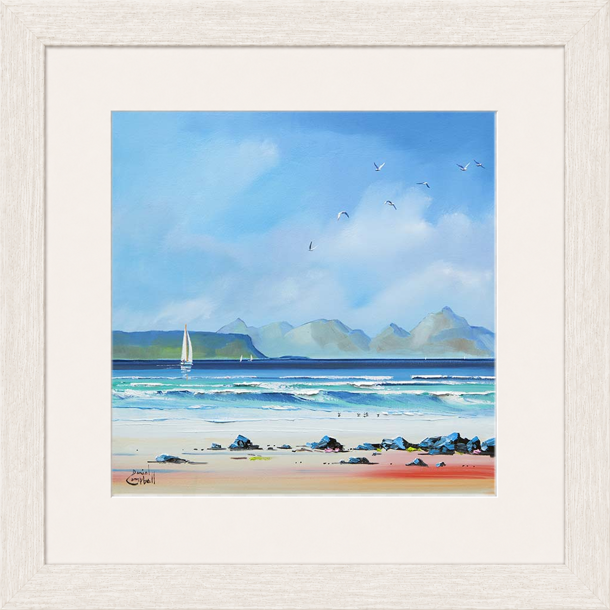Sailing by Eigg by Daniel Campbell