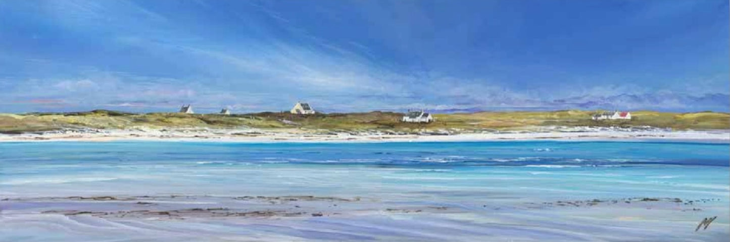 Little White Houses Gott Bay, Tiree by A Young
