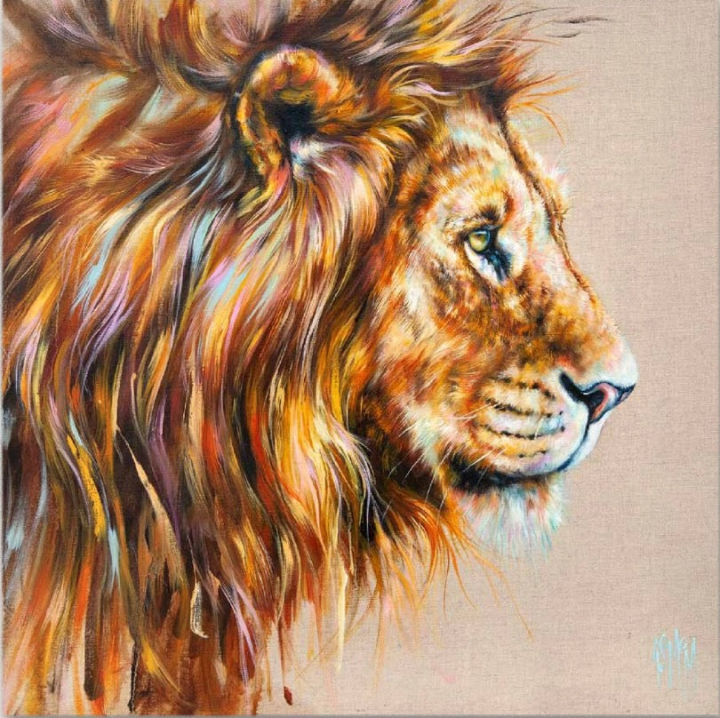 Andrew Lion Art Print (Limited Edition) by Georgina McMaster