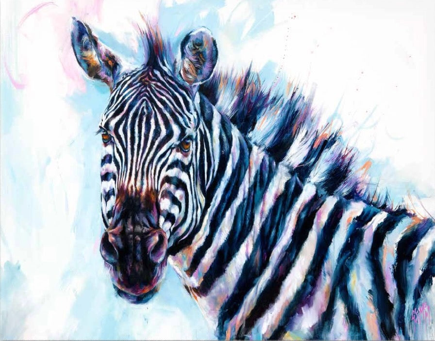Punda Milia Zebra Art Print (Limited Edition) by Georgina McMaster