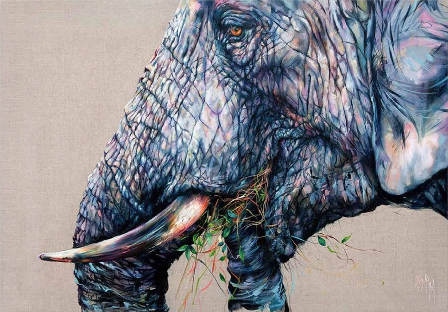 Hekima Kubwa Elephant Art Print (Limited Edition) by Georgina McMaster