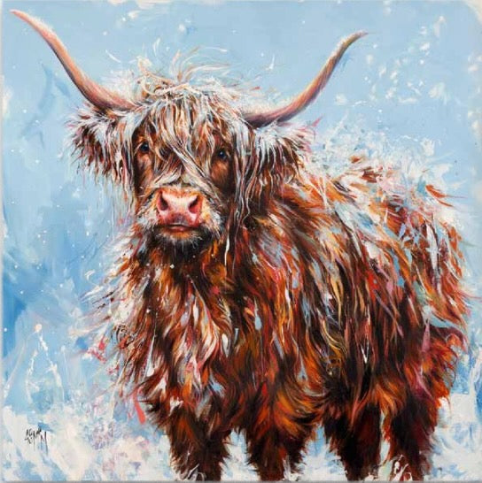 The Beast from the West Highland Cow Art Print (Limited Edition) by Georgina McMaster