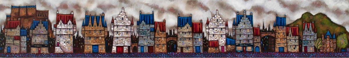 Along the Old Town, Edinburgh by Ritchie Collins framed wall art print - alternate product image 2
