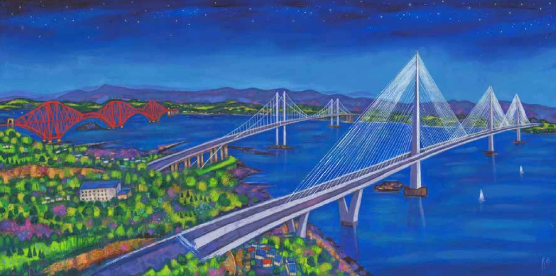 The Three Bridges by Ritchie Collins framed wall art print - alternate product image 2