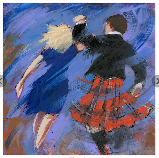 Flyin By Ceilidh Dancers by Janet McCrorie