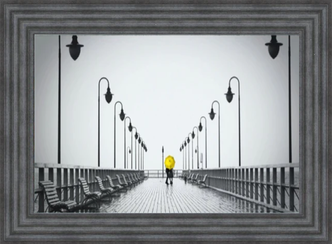 Strolling On The Pier - Yellow