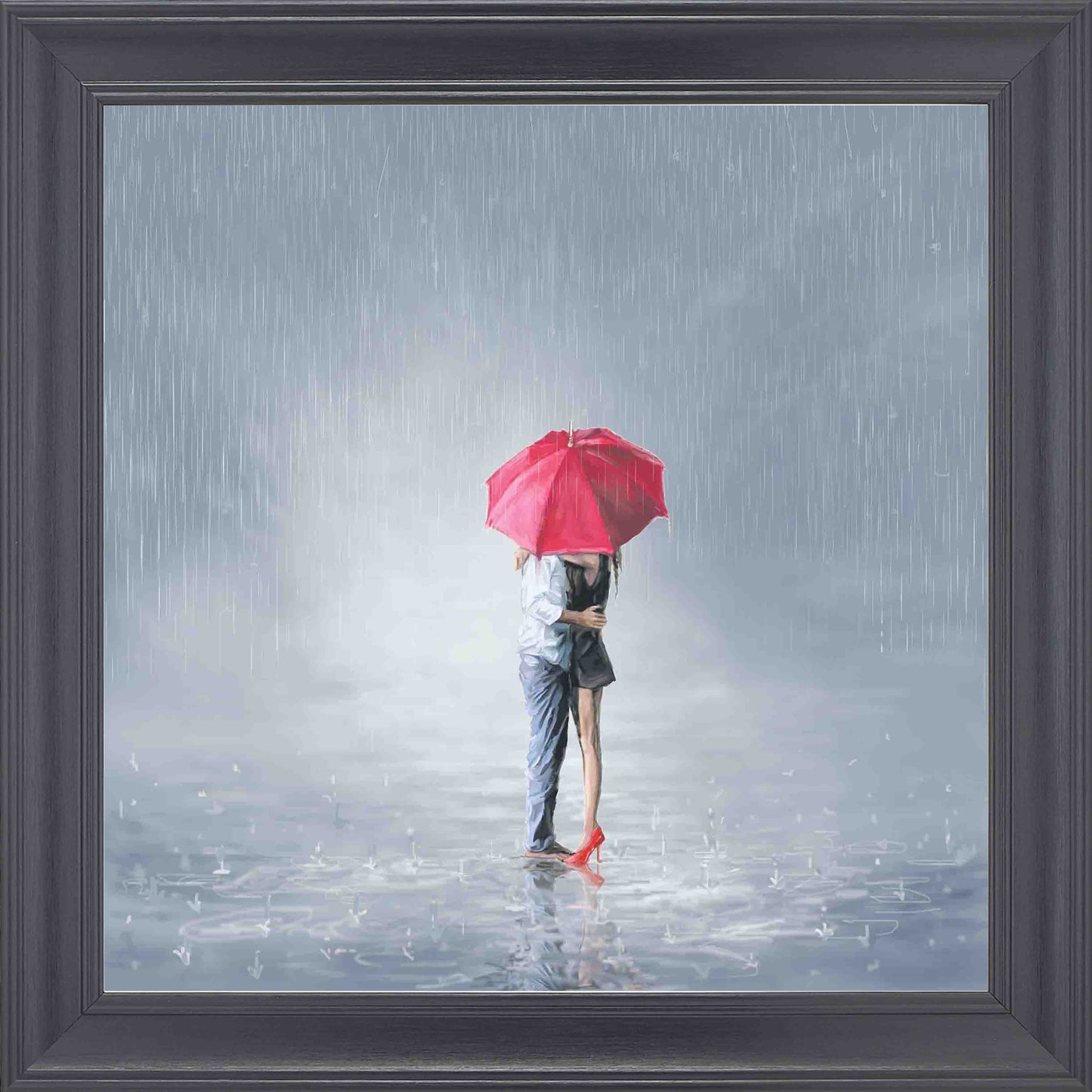 Shelter Together Framed Wall Art - Black