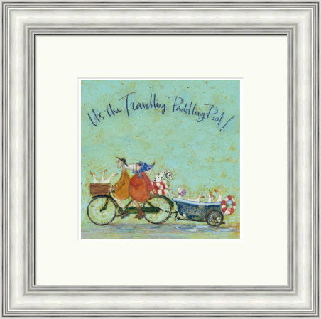 It's The Travelling Paddling Pool by Sam Toft framed sam toft wall art print - alternate product image 10