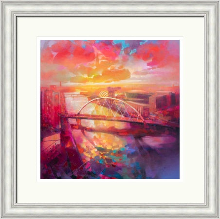 Clyde Arc Bridge by Scott Naismith framed signed limited edition Scottish landmark wall art print - alternate product image 5