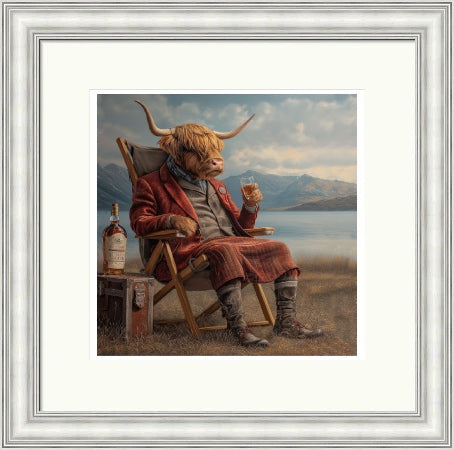A Dram by the Loch by by the Highland Cow Collective