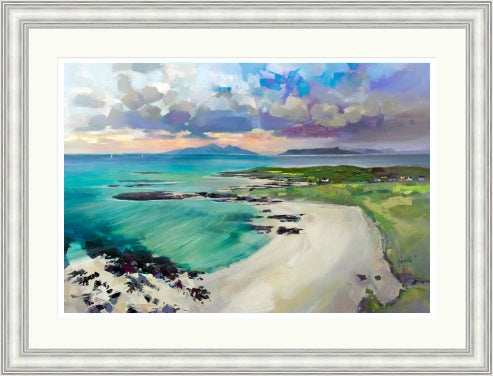 Eigg and Rhum from Sanna Bay by Scott Naismith framed signed limited edition Scottish landscape wall art print - alternate product image 5