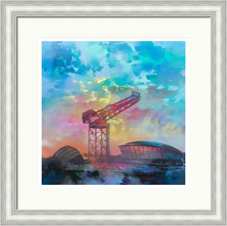 Finnestone Crane by Scott Naismith framed signed limited edition Scottish landscape wall art print - alternate product image 4