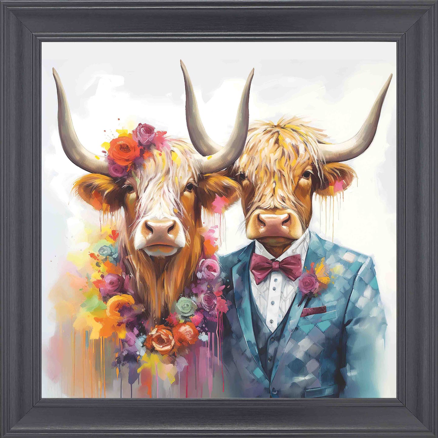 Steak Night Date Framed Wall Art - Black