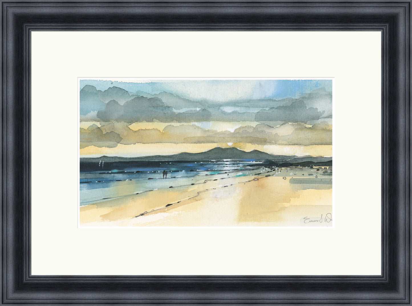 Sunset And Arran, Seamill by Emma S Davis