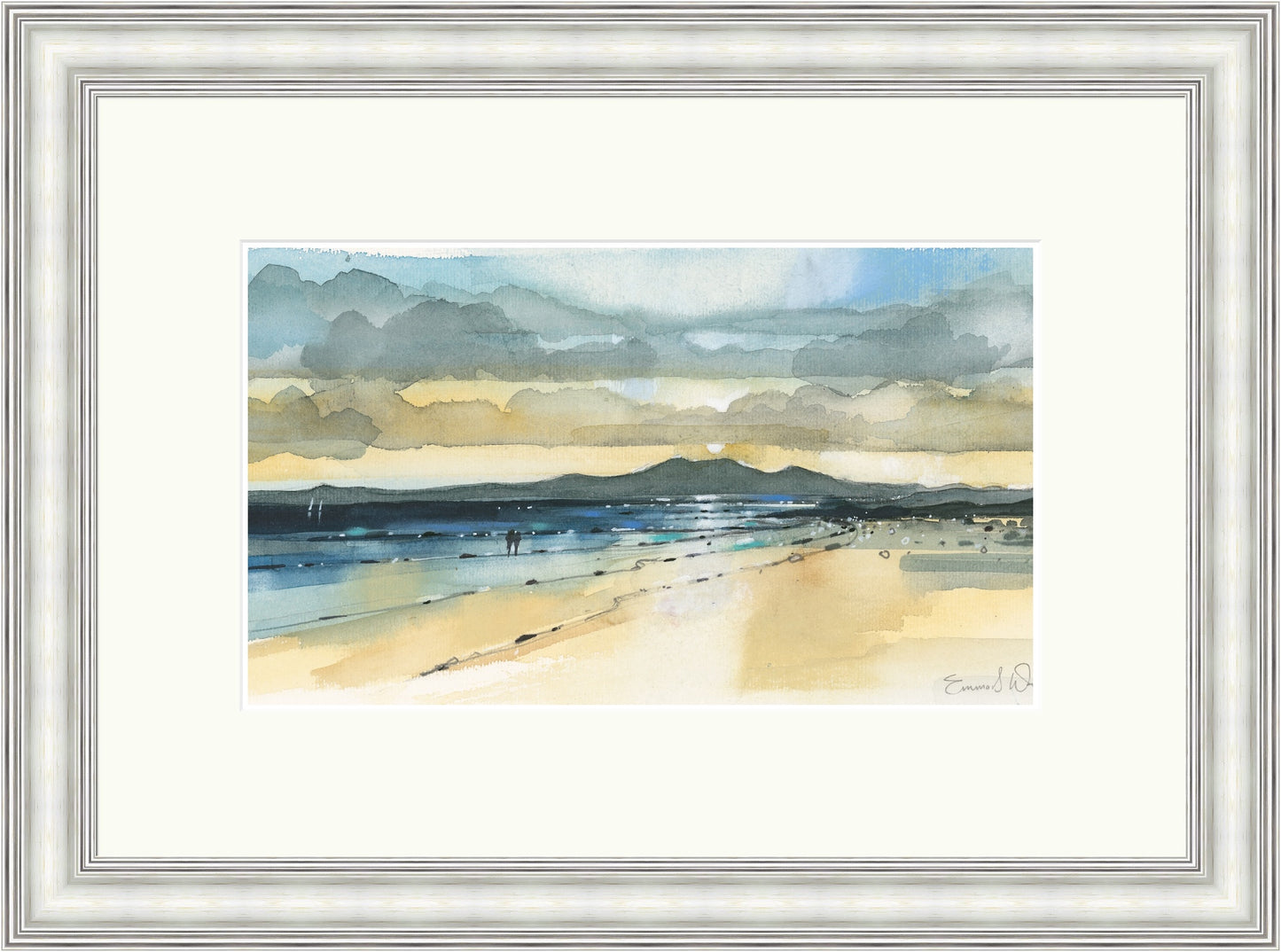 Sunset And Arran, Seamill by Emma S Davis