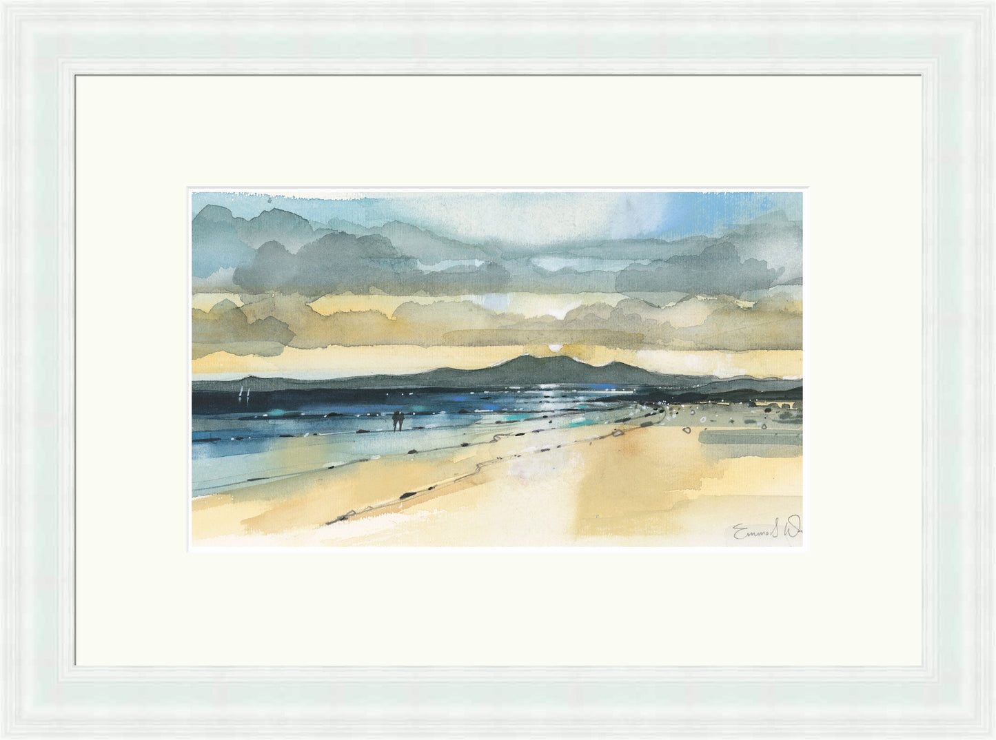 Sunset And Arran, Seamill by Emma S Davis